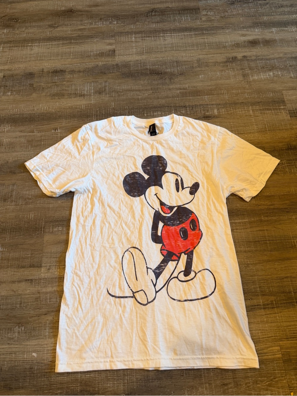 Gildan White Kids Tee with Classic Mickey Print